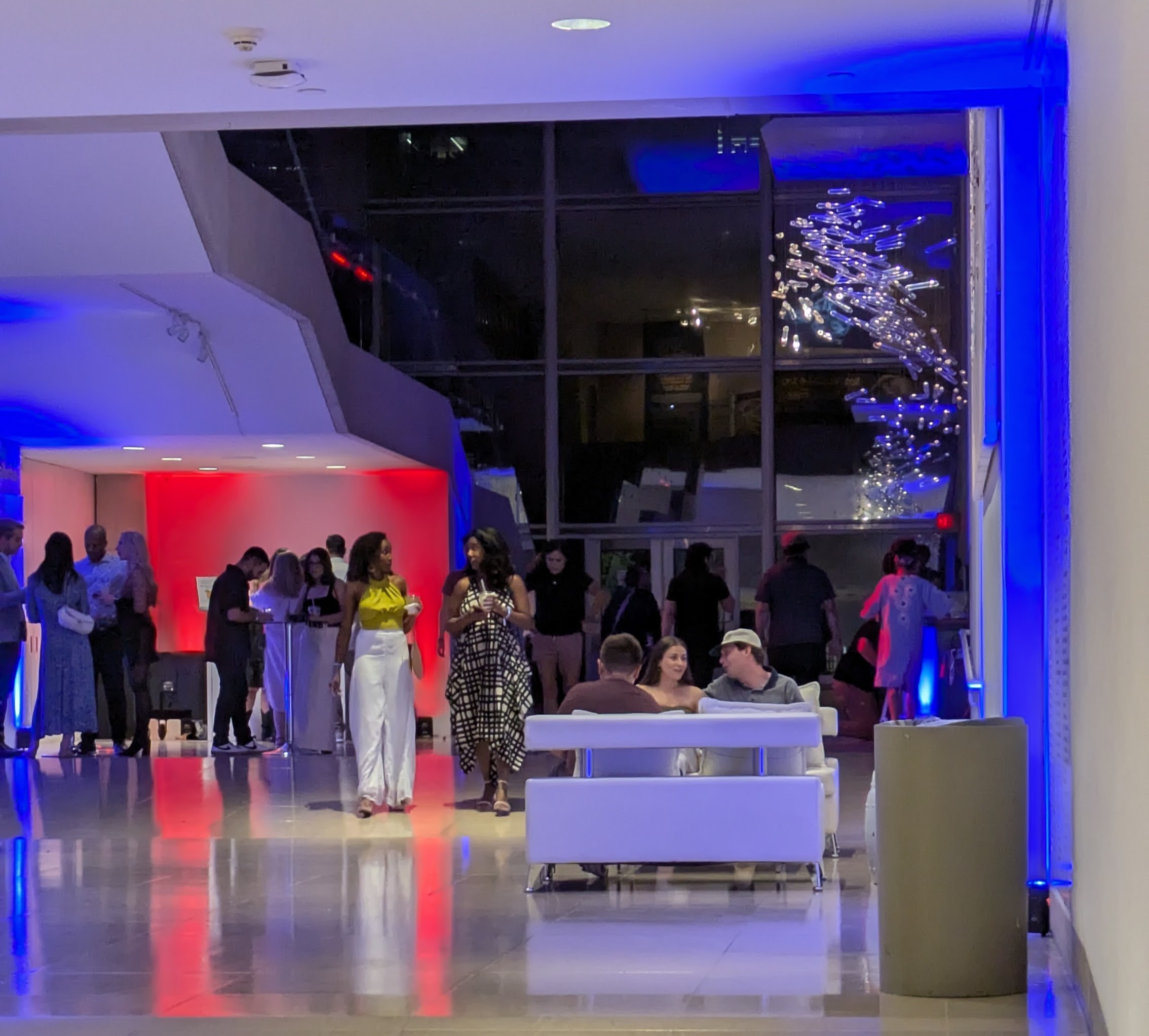 Late Night guests in concourse of DMA