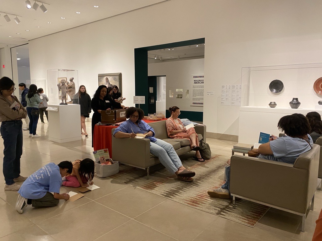 Participants engaging in a gallery activity.