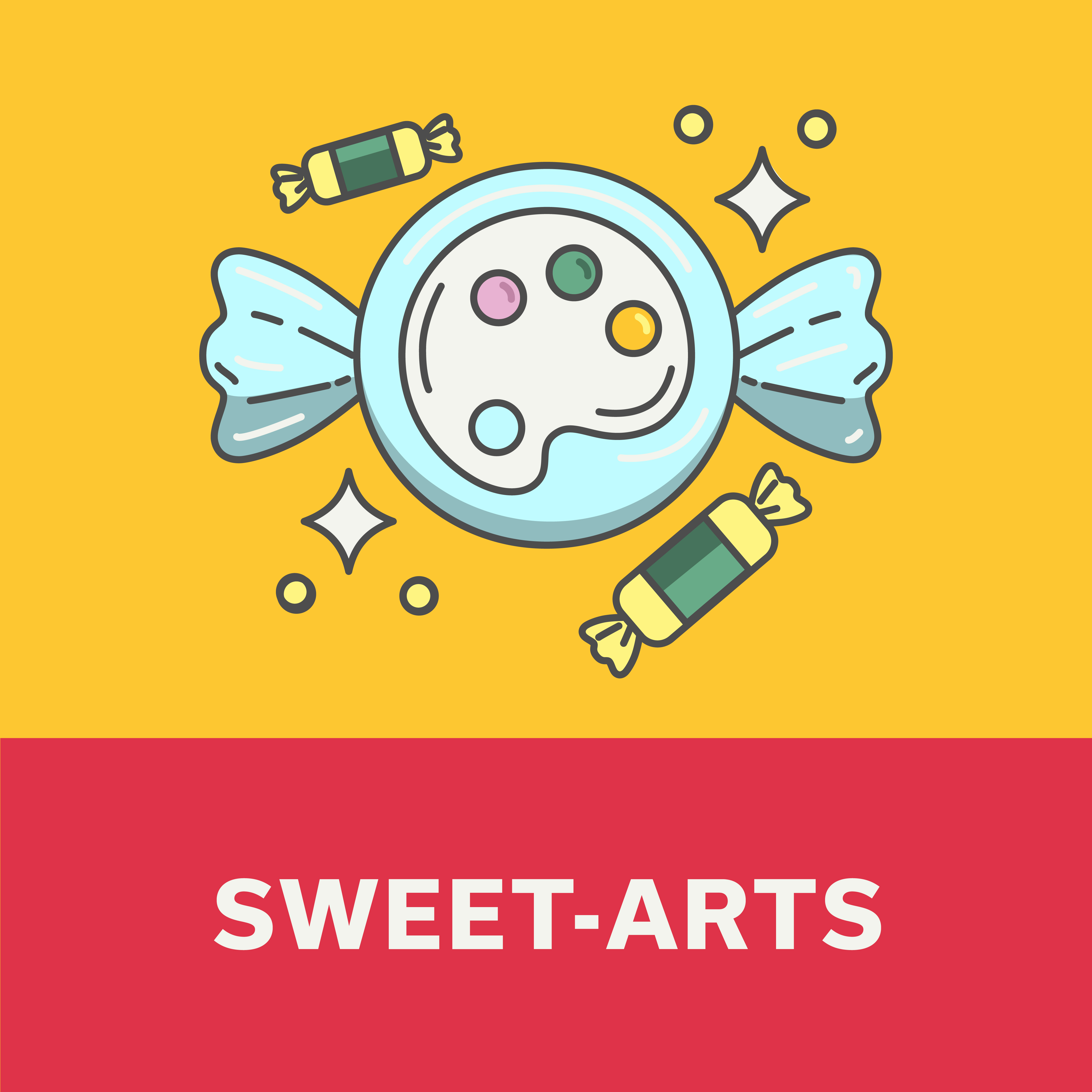 Sweet-arts summer camp graphic