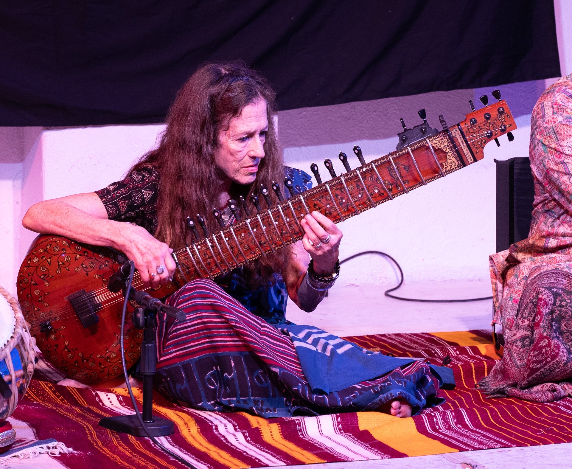 sitarist performing