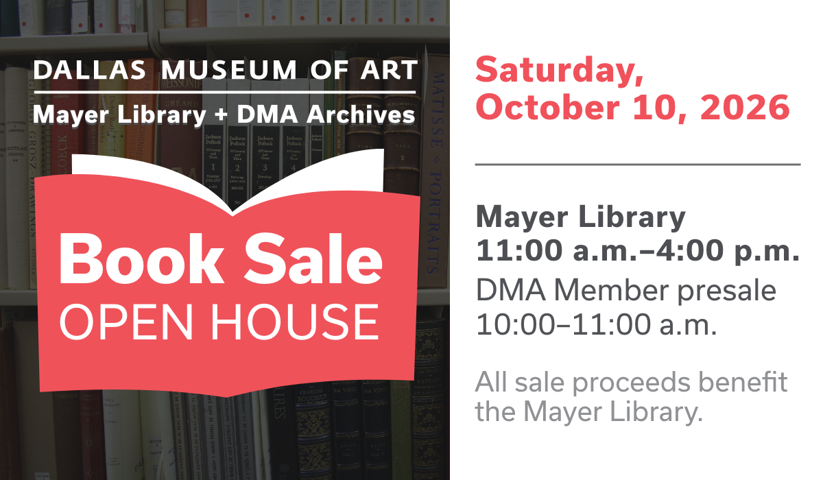 Graphic advertising Mayer Library book sale.